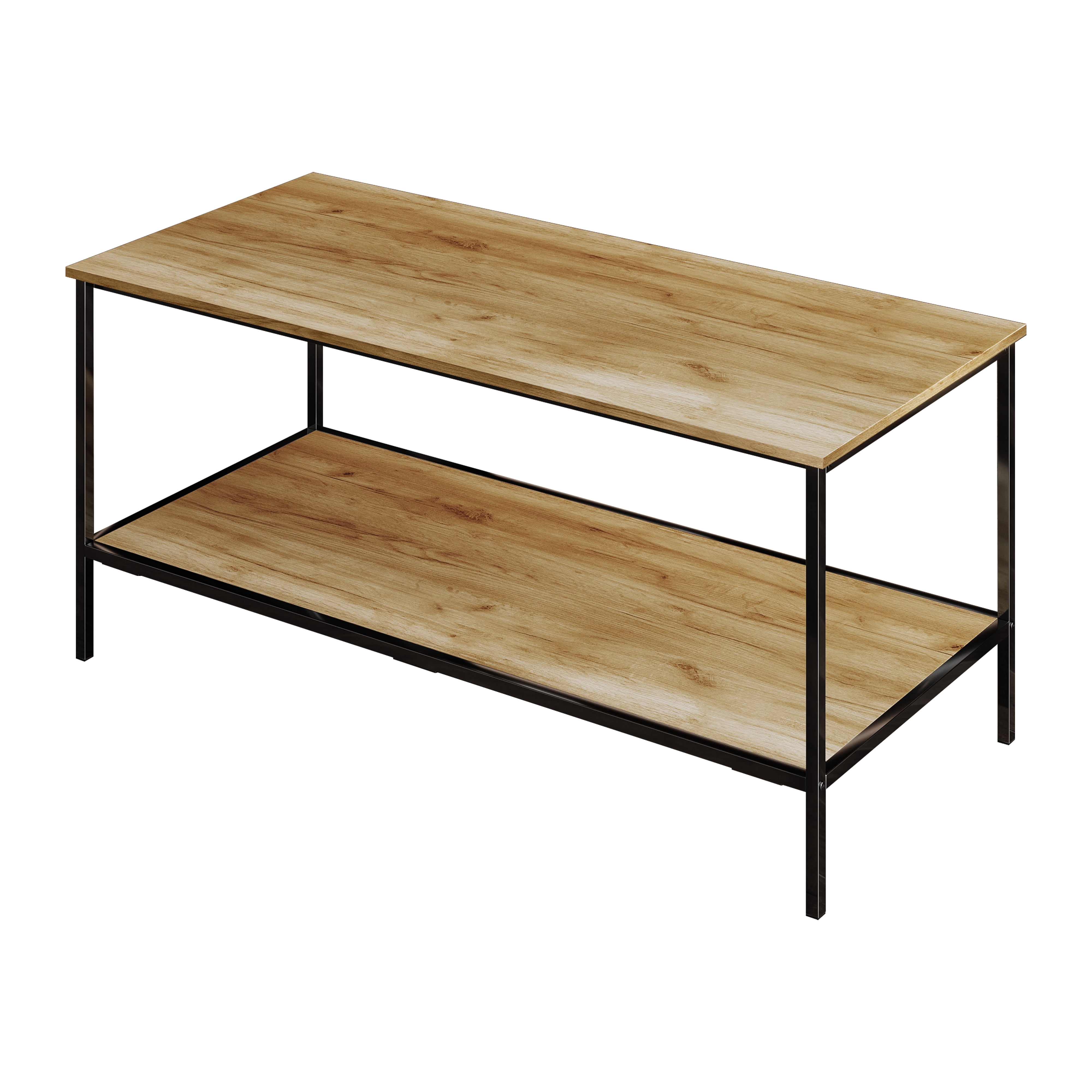 Castle Place Elegance 3- Pieces Coffee Table Set, Light Oak