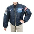 thumbnail image 2 of Rothco Kids Flight Jacket With Patches Navy Blue,M, 2 of 2