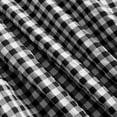 thumbnail image 5 of KICILVS Renaissance Costume Women Puff Sleeve Vintage Gingham Plaid Dress Empire Waist U Neck Casual Halloween Swing Dress, 5 of 6