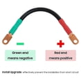 thumbnail image 2 of Car Battery Cable Assembly Portable Universal 4AWG Golf Cart Pure Copper Wire Kit for Car Lugs Flexible Battery Cable, 2 of 5