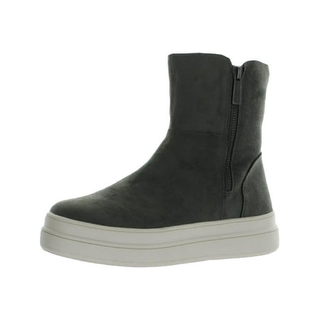 

J/Slides Womens Truly Faux Suede Double Zipper Ankle Boots