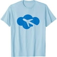 thumbnail image 1 of Flying Plane Airplane Aircraft Airliner Jet Blue Cloud T-Shirt, 1 of 1