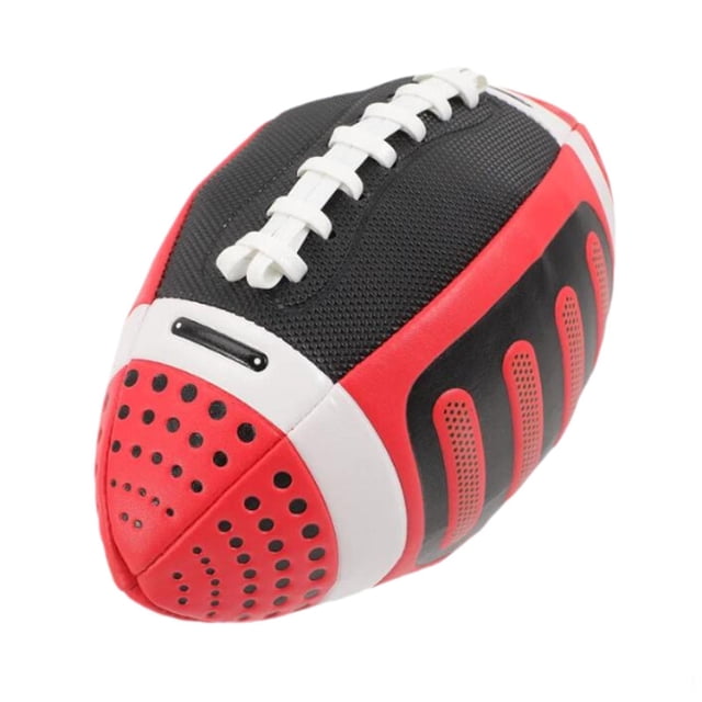 Youkk Kids Rugby Ball Gift Portable Soccer 3 Indoor Sports Outdoor Green Size Rugby Ball Red 11x22cm