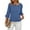 Dark Blue, variant on Womens 3/4 Sleeve Tops Knit Cotton Ladies Blouses Crew Neck T Shirts for Women Loose Fit Ruffle Sleeve Tunic Tops, XL, Orange