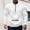 White, variant on Men's Fashion Solid Stand Collar Pullover with Sports Pockets, Long Sleeve Casual Sweatshirt for Street Style and Everyday Wear, Limited Time Offer