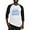 Black/White, variant on - Happy Birthday Grandpa Baseball Jersey - Cotton Baseball Jersey, 3/4 Raglan Sleeve Shirt