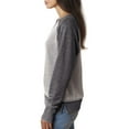 thumbnail image 3 of J. America Women’s Zen Fleece Raglan Sweatshirt Size up to 2XL, 3 of 3