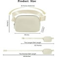 thumbnail image 2 of Nice Choice Mini Belt Bag,Fanny Pack For Womens Girls, Small Fanny Pack with Adjustable Strap,Cross body Waist Pack for Running Travel Hiking(White), 2 of 5