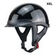 thumbnail image 5 of Eigraketly Vintage Style Portable Universal Accessories Half-face Summer Strap Adjustable Men Women Scooter Ciclismo Negro brillante XXL, 5 of 6