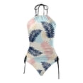 thumbnail image 5 of YDLCAFD Easter Women's Two Piece Tropical Floral Print Swimsuit Tankini Swimsuit Set 2, 5 of 5