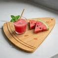 thumbnail image 5 of Cook with Color 9.5" x 12" Wood Cutting Board, Decorative Fruit Shaped Serving and Slicing Board, Watermelon, 5 of 5