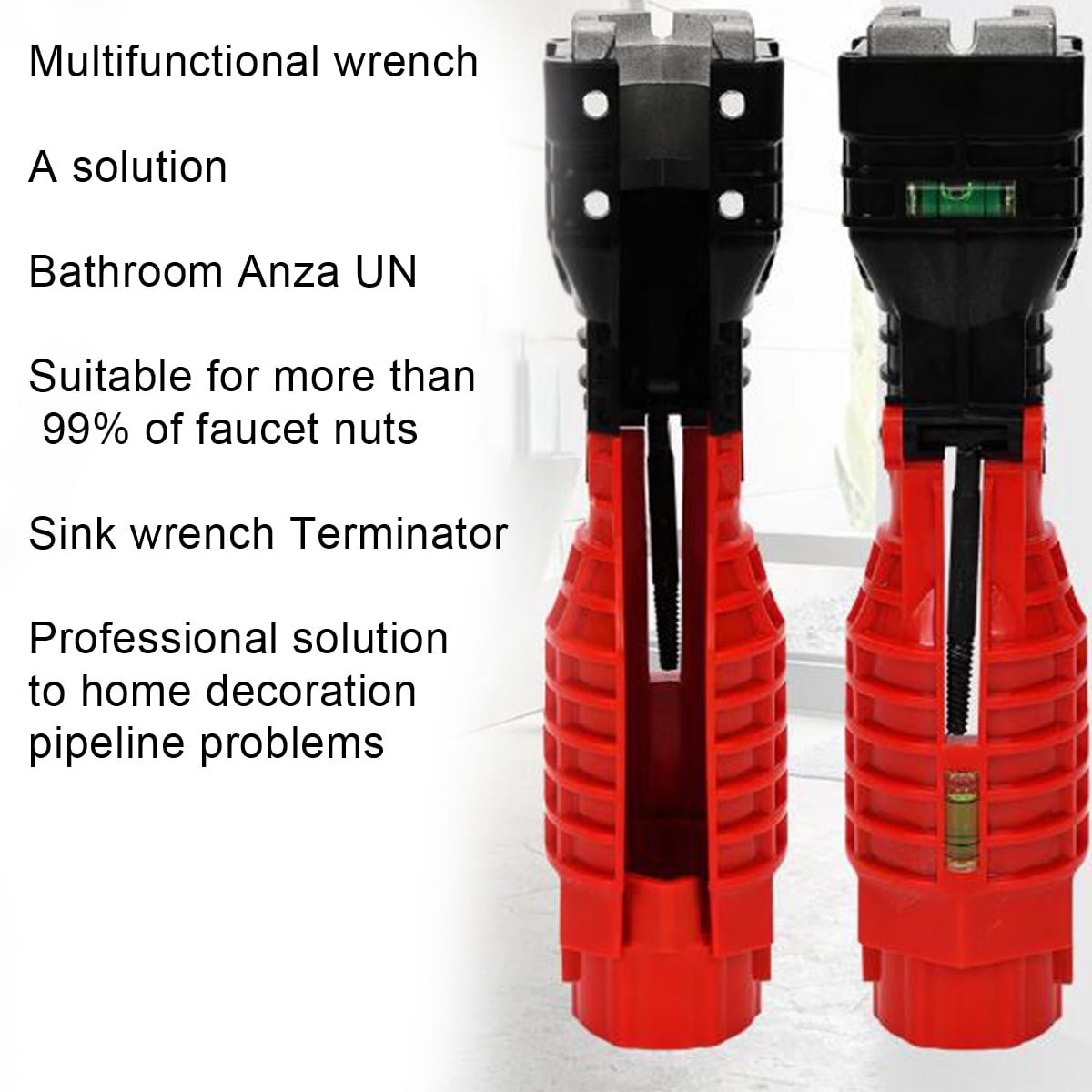 18 in 1 Foldable Water Pipe Wrench Faucet and Sink Installer For Plumbers 