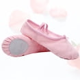 thumbnail image 4 of 1 par de zapatillas de ballet ligeras, antideslizantes, con cordón elástico y para yoga, talla 22 (rosa), 4 of 7