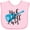 AD-Pink, variant on Inktastic Rock and Roll Lives with Blue Guitar Boys or Girls Baby Bib