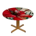 thumbnail image 3 of Nawypu Table Cloth Hibiscus Flowers Tablecloth Round Summer Colorful Hawaiian Tropical Plants Table Cover for Dining Room Kitchen Decoration, 3 of 7