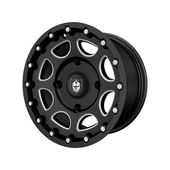 Pro Armor 1522546-266 Accent Black 14" x 7" R14 Front Shackle Wheel Rim Polaris OEM