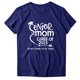 thumbnail image 3 of Gibobby Camisetas de verano para mujer Mujeres Casual Impresión Mangas Cuello Redondo Camiseta Suelta Blusa Tops(Azul,G), 3 of 4