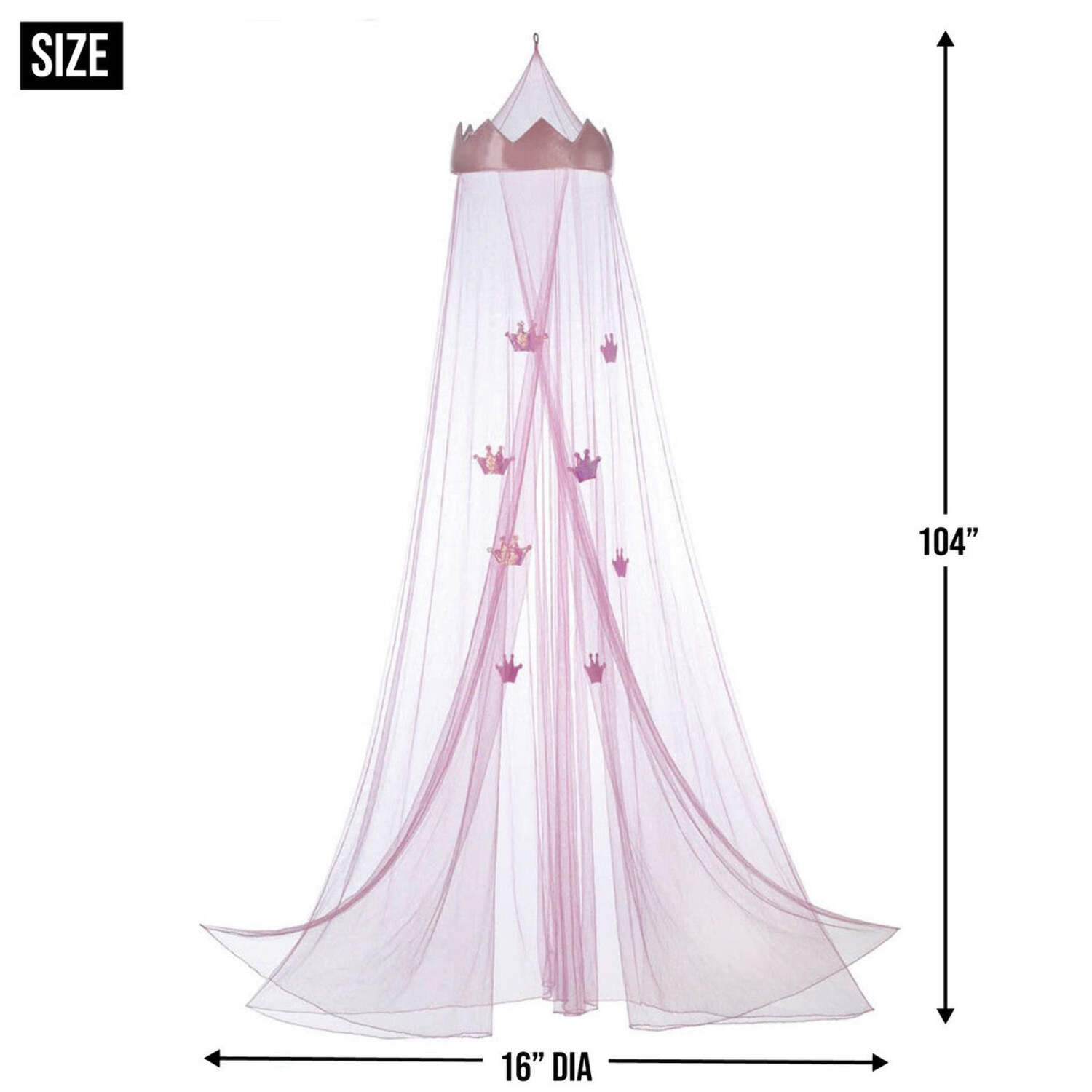 PINK PRINCESS BED CANOPY