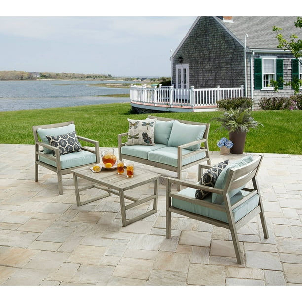 Better Homes Gardens Cane Bay Conversation Set 4 Piece Gray Com - Better Homes And Gardens Cane Bay Wood Outdoor Coffee Table Better Homes Gardens Cane Bay Conversation Set 4 Piece Gray Com - Better Homes And Gardens Cane Bay Wood Outdoor Coffee Table