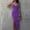 Purple, variant on Tbopshirt Wedding Guest Dresses for Women,Fashion Women's Spring,Summer And Autumn Casual One-shoulder Sleeveless Solid Color Dress