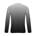 thumbnail image 4 of COSFO Casual Men T Shirts Cotton Gradient Long Sleeve Tops Loose Crew Neck Workout Pullover Graphic Tees, 4 of 5