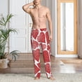 thumbnail image 4 of Salouo Hearts Print Pajama Pants for Men, Lounge Pants Elastic Waistband Casual Men's sleepwear Loungewear Sleep Pajama Pant -XX-Large, 4 of 7