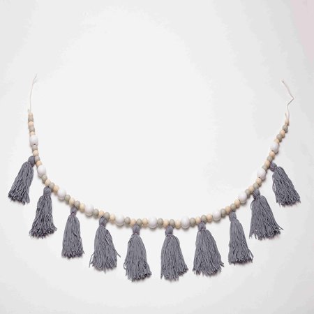 

Creative Wooden Beaded Tassel Pendant Hanging Ornament Craft - #1 1