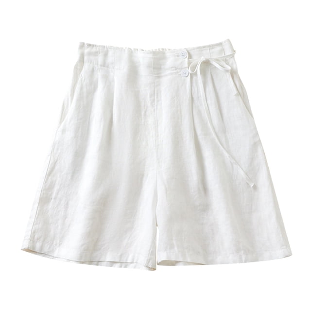 Pantalons Taille Haute pour Femmes Mode Shorts de Sueur d'Été Décontractés Amples Unis Shorts Taille Haute pour Femmes Shorts Taille Haute pour Femmes Été