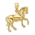 thumbnail image 4 of Auriga 14k Yellow Gold 3-D Horse Charm for Women, 4 of 6