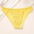 thumbnail image 6 of Blmnix Bikini Panties for Women Underwear Breathable Soft Yellow Panties, 6 of 8