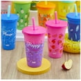 thumbnail image 2 of Zak Designs 25-oz. Color-Changing Tumbler 12-Pack Set Reusable Plastic with Splash-Proof Lids and Straws, 2 of 10
