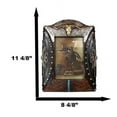 thumbnail image 2 of Western Longhorn Tooled Silver Concho Turquoise Gems Picture Photo Frame 5"X7", 2 of 10