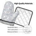 thumbnail image 4 of Gaeub Fun Rabbit Print Oven Mitts and Pot Holders Sets of 2,Heat Resistant Pad,Cooking Gloves, for Baking BBQ Home Decor, 4 of 7