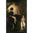 thumbnail image 2 of Sir Henry Raeburn 11x14 Black Ornate Wood Framed Double Matted Museum Art Print Titled: The Drummond Children (ca. 1808-9), 2 of 5