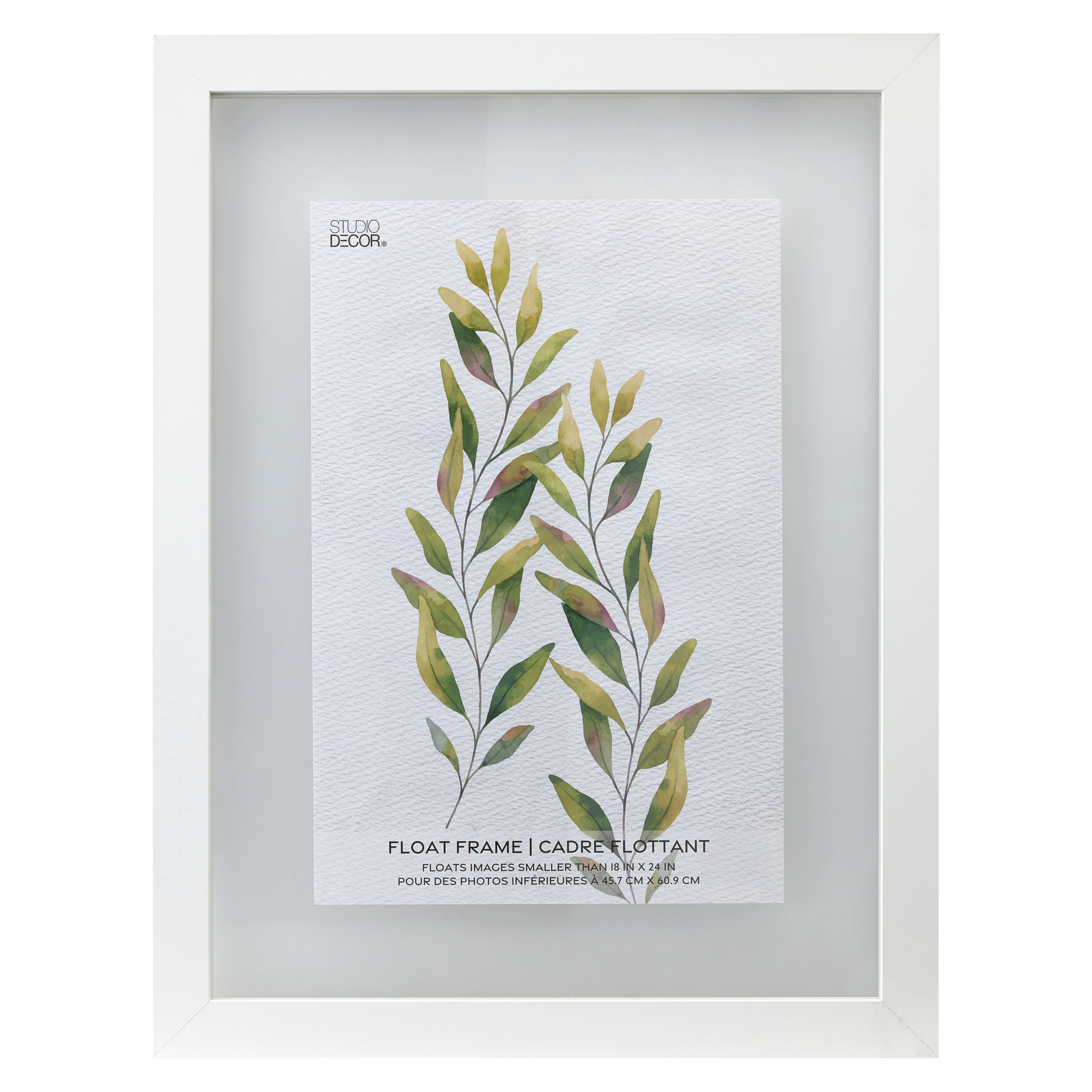 Studio Decor White, 18" x 24", Float Frame, 6 Pack