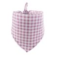 thumbnail image 2 of Greeniant Plaid Slobber Bufanda Algodón Triangular Mascota Toalla Decoración Suministros Verde Ropa para mascotas Violeta, 2 of 6