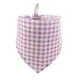 thumbnail image 5 of Methold Bufanda de baba de tela escocesa Toalla de mascota triangular reutilizable de algodón de 4 estaciones Violeta 2piezas Methold CBP281043, 5 of 6