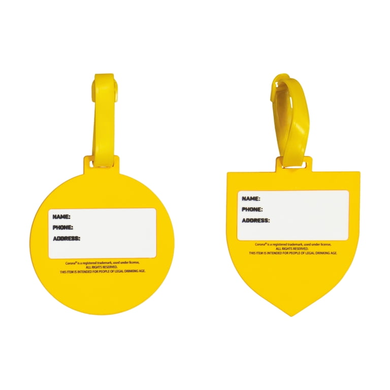 Corona 2-Piece Suitcase ID Tag Set with Adjustable Straps, Logo