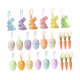 thumbnail image 5 of Adornos colgantes de Pascua, Material de espuma, manualidades decorativas DIY con lazo de cinta para ventana, puerta, accesorio de decoración de pared 25 pcs, 5 of 8