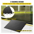 thumbnail image 4 of VEVORbrand Rubber Threshold Ramp, 4" Rise Threshold Ramp Doorway, 3 Channels Cord Cover Rubber Solid Ramp, Transitions Rubber Angled Entry Rated 2200 Lbs Load Capacity for Wheelchair and Scooter, 4 of 10
