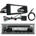 thumbnail image 1 of Kenwood KMR-D375BT In-Dash Single-DIN Bluetooth CD Receiver, Enrock Stereo Installation Kit ('98-'13 Harley Davidson, HD Touring), Marine 22" Universal Wired AM/FM Radio Antenna, 1 of 5