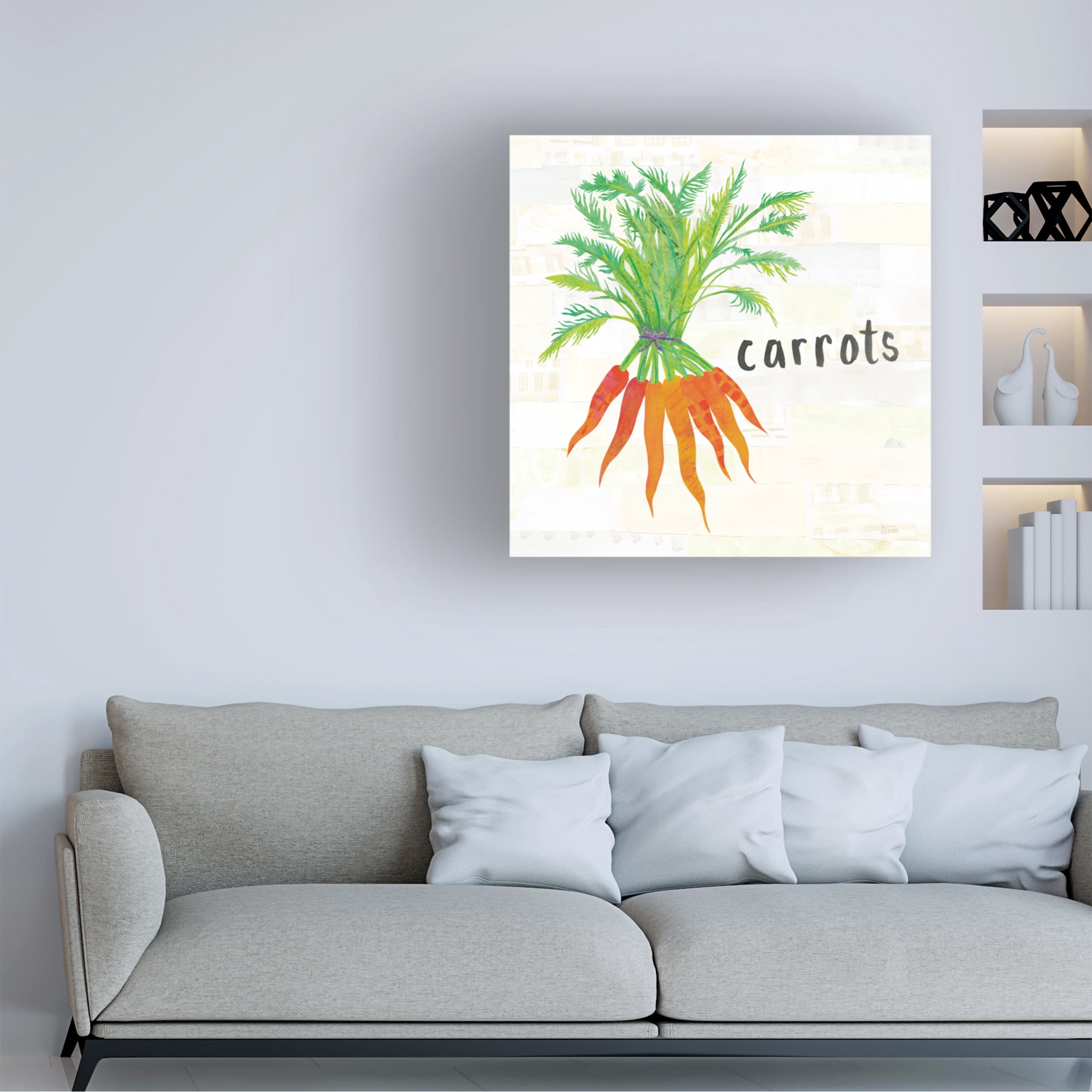 Melissa Averinos 'Kitchen Garden IV Cream' Canvas Art