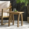 thumbnail image 3 of Llinc Store Outdoor Acacia Wood Accent Side Table, 200LBS Load Bearing Weather-Resistant Rectangular End Table for Patio, Garden, and Living Room, 3 of 9