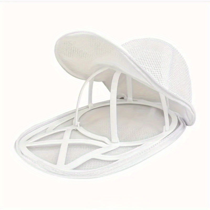 XHSGX 2pcs Mesh Hat Washer Set with Laundry Bag + Rack, Gentle and Efficient Baseball Cap Cleaning Device, Durable Hat Washing Cage with Dryer Stand, Reinforced Dustproof and Debris Protection,