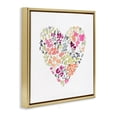 thumbnail image 2 of Stupell Industries Eclectic Blooming Pastel Heart Gold Floating Frame Canvas Art, 18 x 18, by Lanie Loreth, 2 of 8
