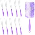 thumbnail image 1 of 3PCS Duster Refills Folding Handles Set Compatible with Swiffer Dusters,Disposable Static Dust Removal Brush Handle for Dusting Electronics,Furniture,Blinds,Ceiling Fans (10, Purple), 1 of 7