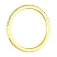 thumbnail image 4 of 14K Yellow Gold Half Eternity Diamond Wedding Band Ring for Women (0.15 Carat) (Ring Size 9), 4 of 6