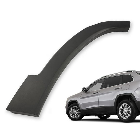 PIT66 Fender Flare Fit for 2014-2019 Jeep Cherokee Rear Wheel Opening Molding Textured Black