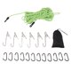 thumbnail image 2 of Cuerda Colgante Portátil Para Acampar, Soporte De Carga Fuerte, Cordón Multifuncional Para Acampar, Duradera, Fácil Instalación Para Senderismo Y Supervivencia, 2 of 7
