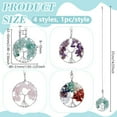 thumbnail image 2 of 4Pcs Tree of Life Gemstone Ceiling Fan Pull Chain Extenders Amethyst & Green Aventurine Floor Lamp Extension with Ball Chain for Table Lamp Light Decoration, 2 of 8